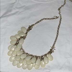 Cream and gold layered necklace!!